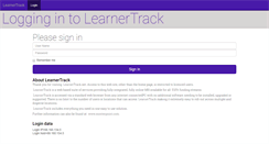 Desktop Screenshot of learnertrack.net