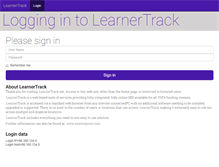 Tablet Screenshot of learnertrack.net
